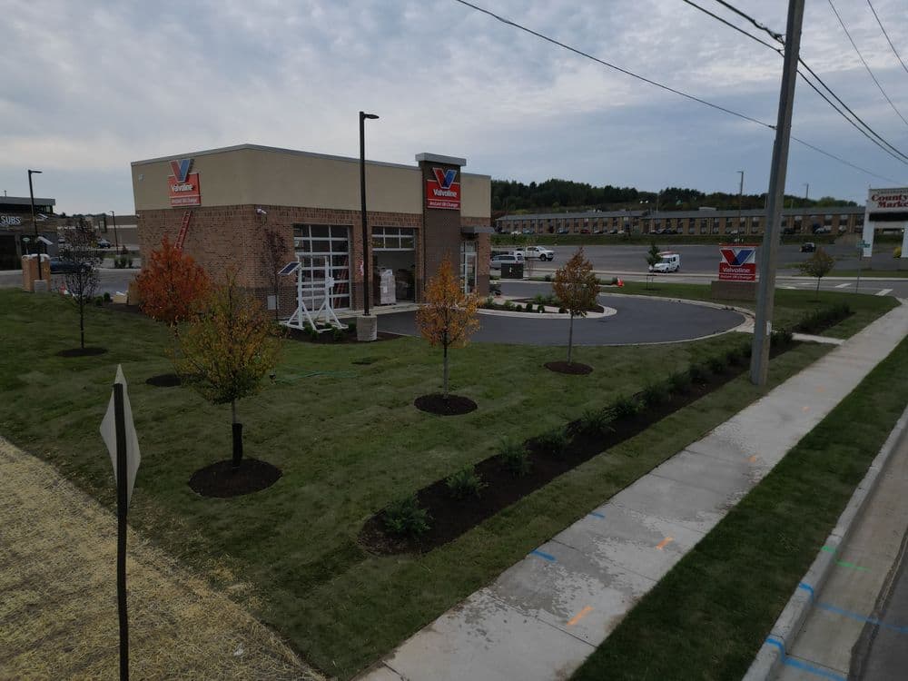 Gallery photos for Commercial Landscape Installation at Valvoline Oil Change in Wausau WI: Image #7