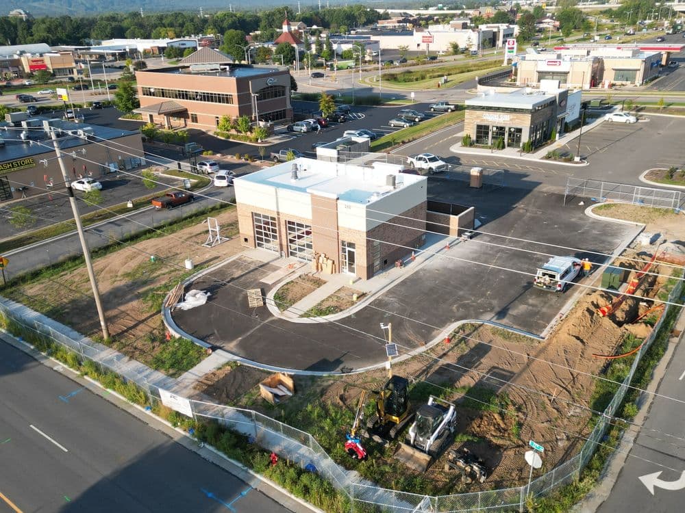 Gallery photos for Commercial Landscape Installation at Valvoline Oil Change in Wausau WI: Image #2