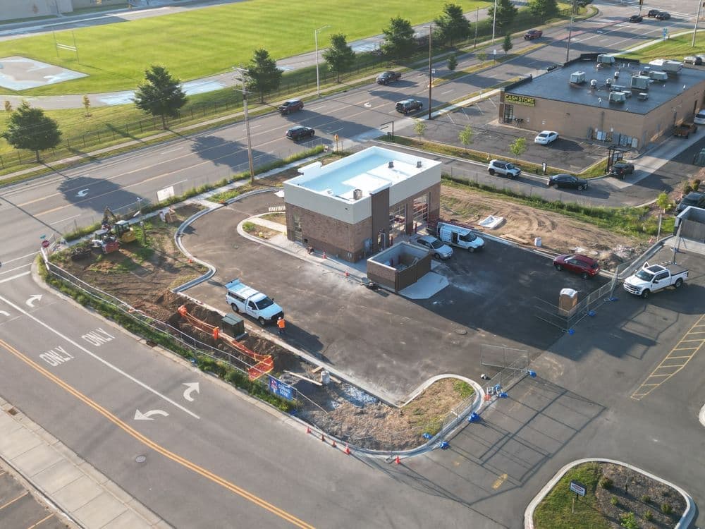 Gallery photos for Commercial Landscape Installation at Valvoline Oil Change in Wausau WI: Image #9