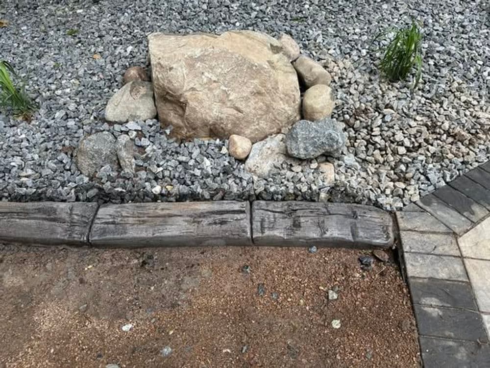 Gallery photos for Concrete Border Completion at Bass Lake with Premier Partners: Image #1