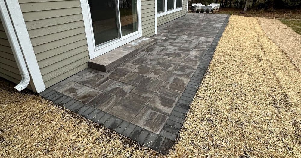 Gallery photos for Stunning Paver Walkway and Patio Transformation in Rib Mountain WI: Image #1