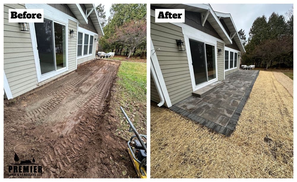 Gallery photos for Stunning Paver Walkway and Patio Transformation in Rib Mountain WI: Image #5