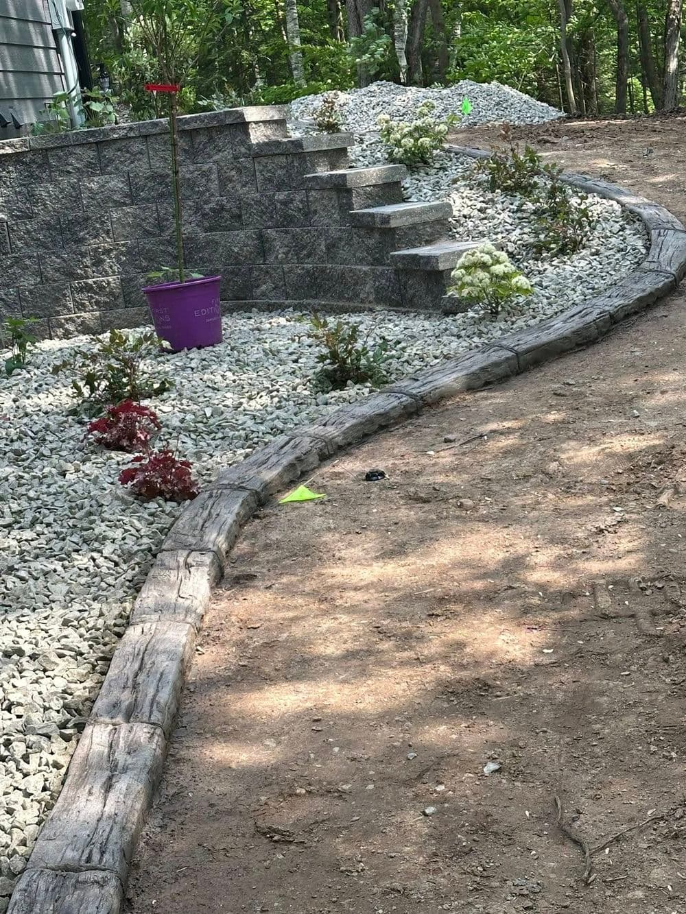 Project Concrete Border Completion at Bass Lake with Premier Partners image